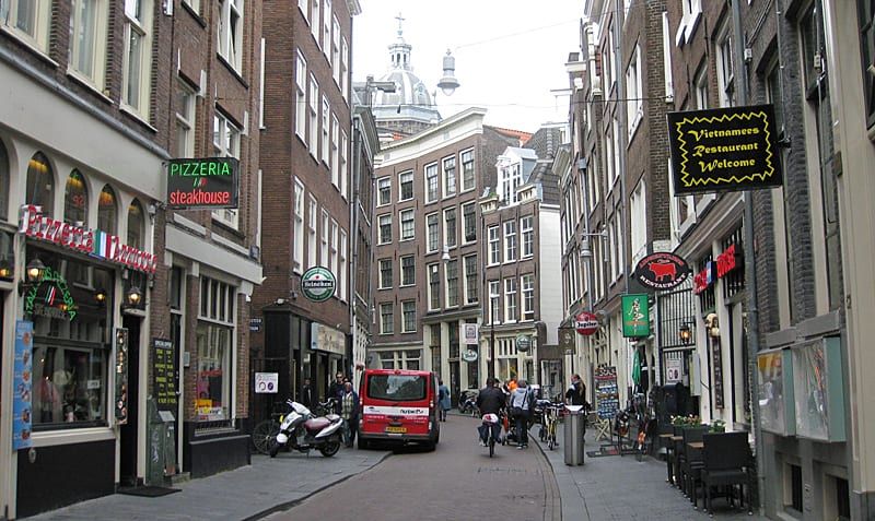 Asian Shopping Street Zeedijk – Oldest Street in Amsterdam